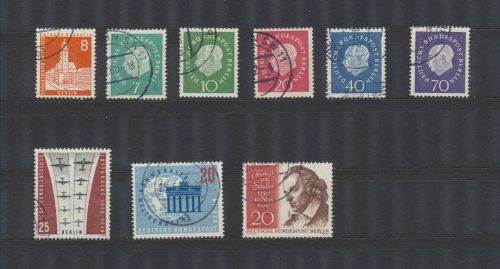 Francobolli Usati Berlino 1959 Annata completa