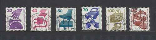 Francobolli Usati Berlino 1972-73 Prevenzione Infortuni