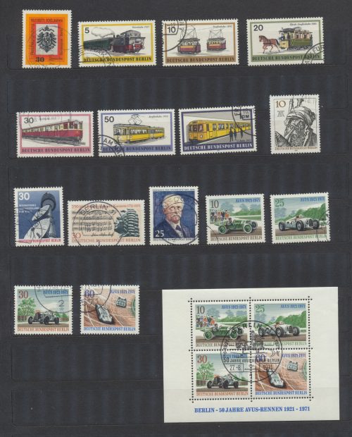 Francobolli Usati Berlino 1971 Annata non Completa