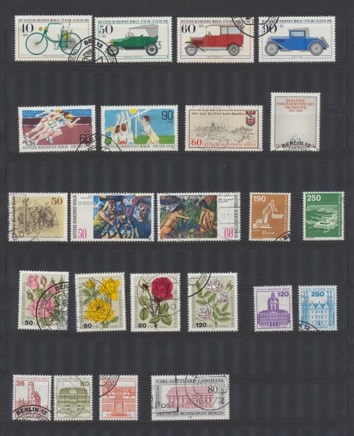 Francobolli Usati Berlino 1982 Annata non Completa