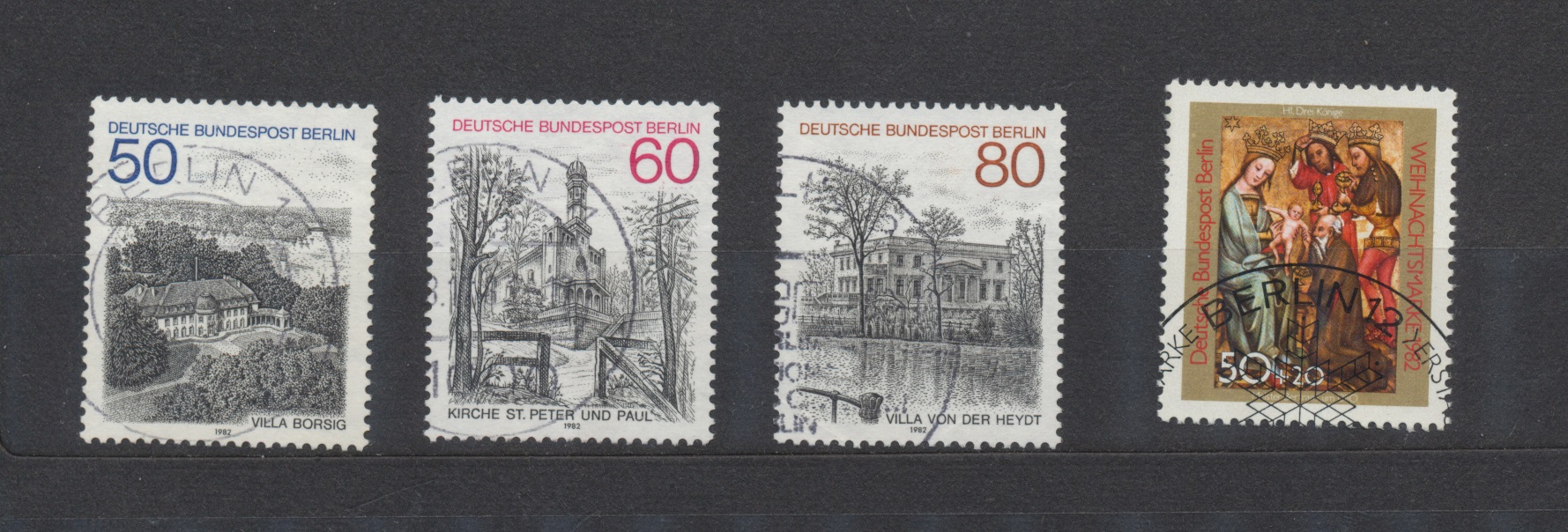 Francobolli Usati Berlino 1982 Annata non Completa B Francobolli Usati Berlino 1982 Annata non Completa B