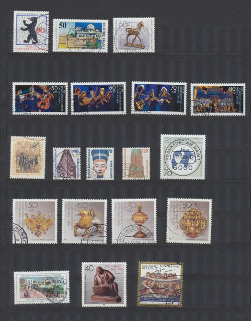 Francobolli Usati Berlino 1988 Annata non Completa
