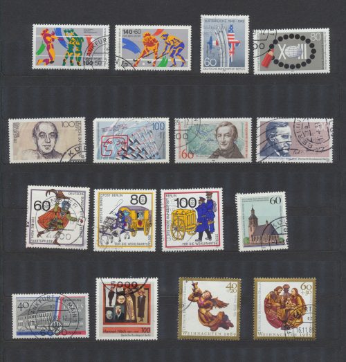 Francobolli Usati Berlino 1989 Annata non Completa