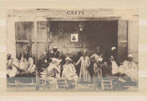 Cartolina Libia 1916 Caffè Arabo