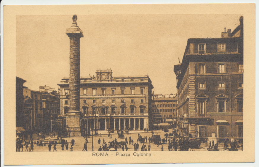 Italia Regno Cartolina nuova inizio 1900 Roma - Piazza Colonna Italia Regno Cartolina nuova inizio 1900 Roma - Piazza Colonna