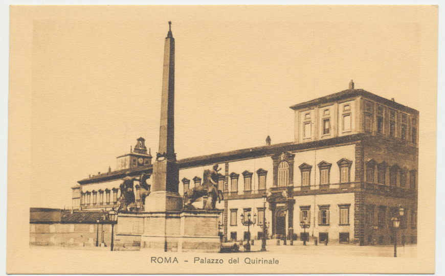 Italia Regno Cartolina nuova inizio 1900 Roma - Palazzo del Quirinale Italia Regno Cartolina nuova inizio 1900 Roma - Palazzo del Quirinale