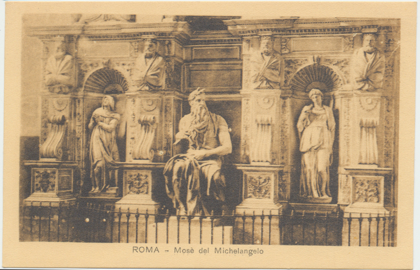 Italia Regno Cartolina nuova inizio 1900 Roma - Mosè del Michelangelo Italia Regno Cartolina nuova inizio 1900 Roma - Mosè del Michelangelo