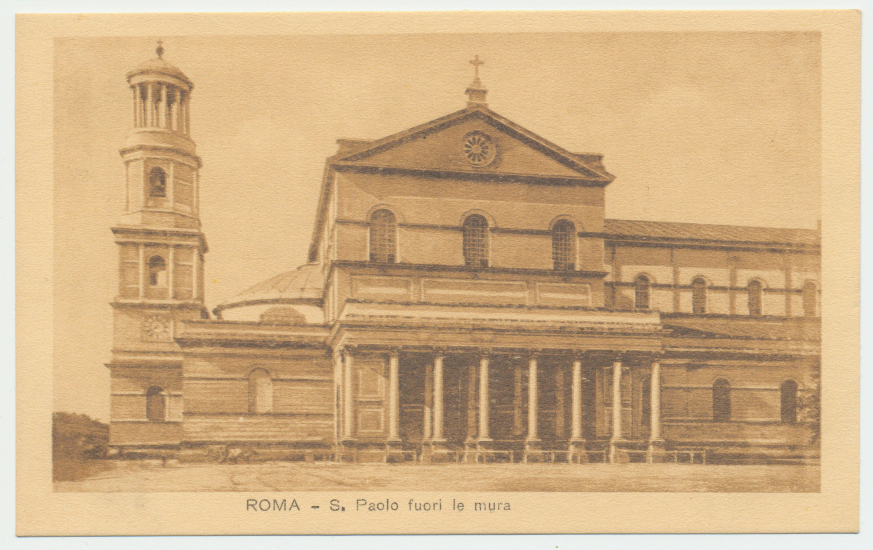Italia Regno Cartolina nuova inizio 1900 Roma - San Paolo fuori le mura Italia Regno Cartolina nuova inizio 1900 Roma - San Paolo fuori le mura