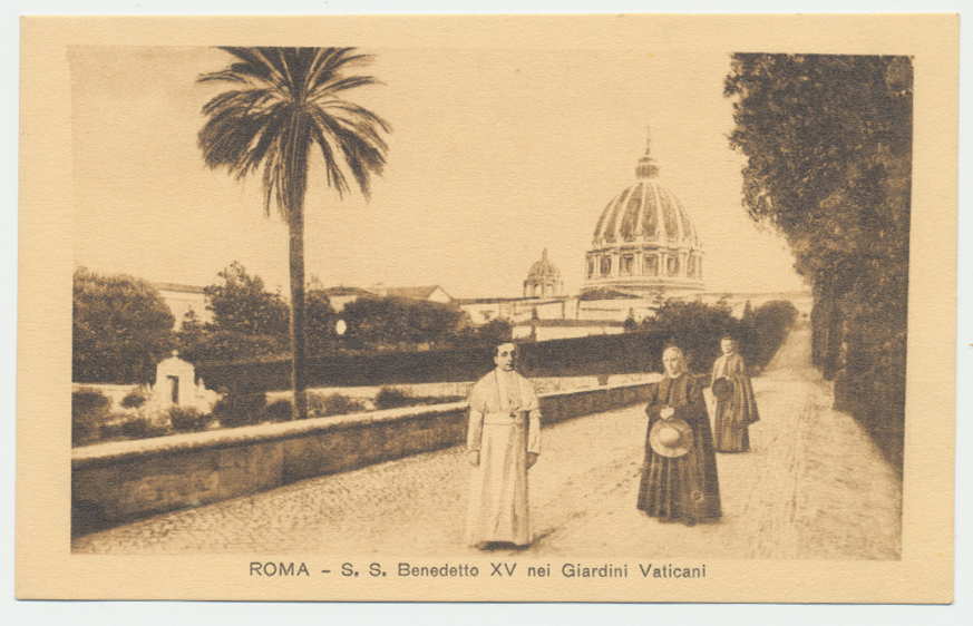 Italia Regno Cartolina nuova inizio 1900 Roma - S.S. Benedetto XV nei giardini Vaticani Italia Regno Cartolina nuova inizio 1900 Roma - S.S. Benedetto XV nei giardini Vaticani