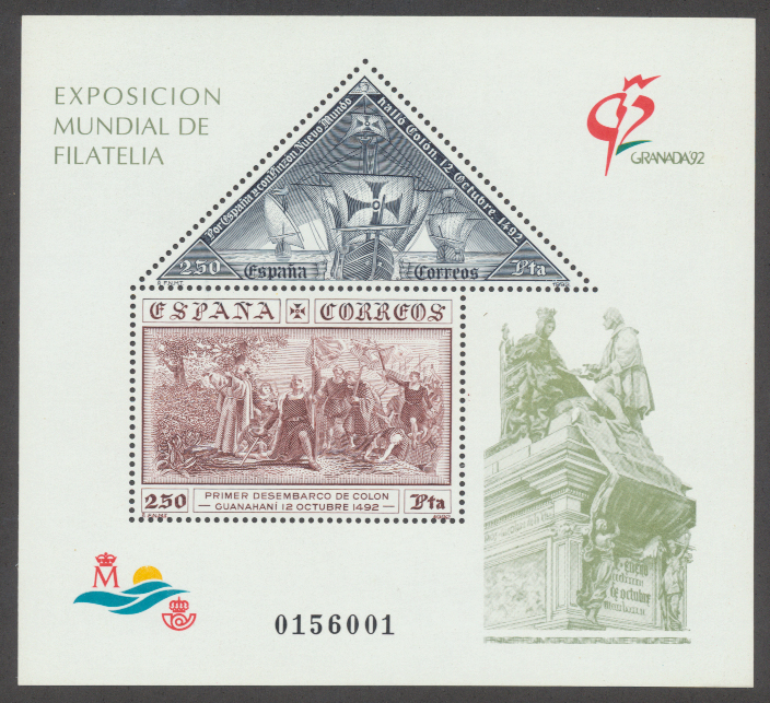 Spagna Lotto di 2 Foglietti e un Libretto Nuovi (MNH) - Celebrazioni Colombiane 1991-1992 Foglietto Caravelle e Coloni Spagna Lotto di 2 Foglietti e un Libretto Nuovi (MNH) - Celebrazioni Colombiane 1991-1992 Foglietto Caravelle e Coloni